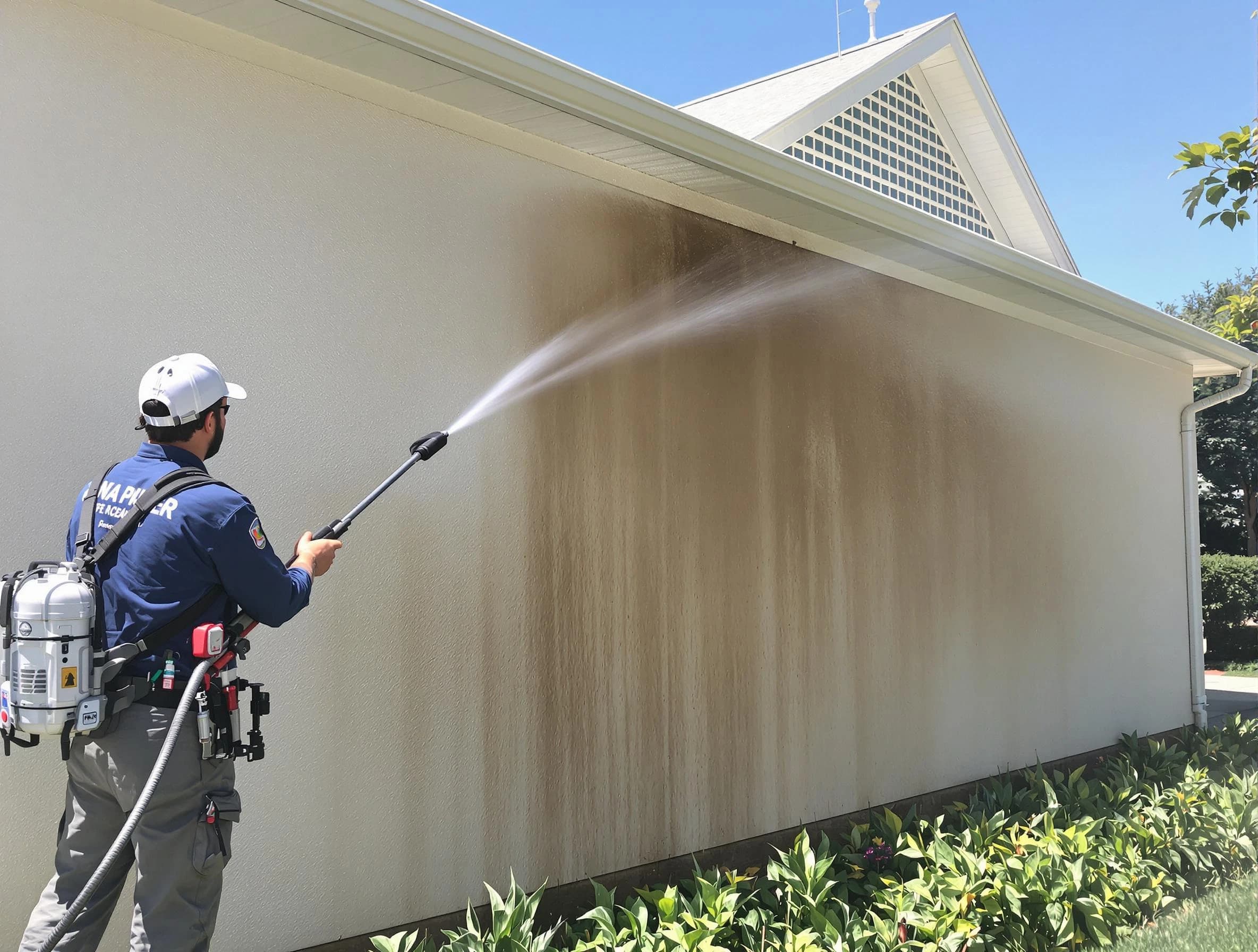 Bedford Power Washing expert providing thorough power washing service in Bedford